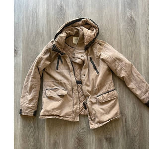 Brown Utility Women's Warm Hooded Jacket Thread & Supply